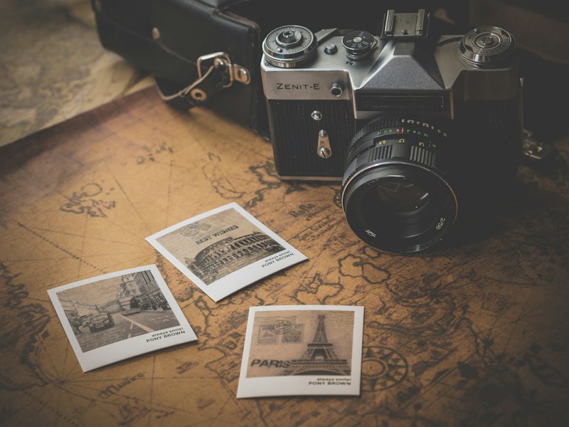 Vintage camera for open photography
